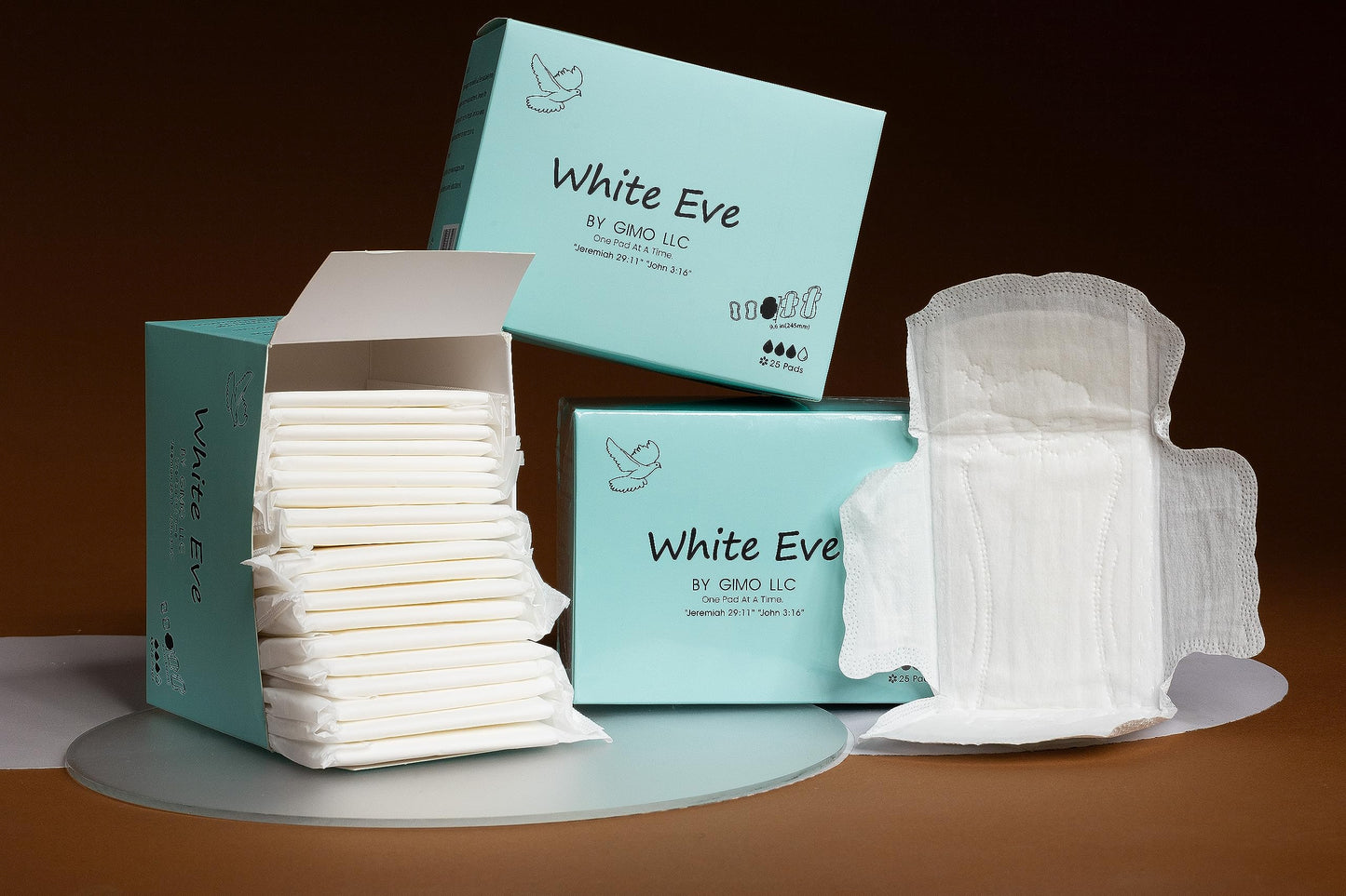 WHITE EVE Sanitary Pad Ultra Thin Sanitary Pads for Women with Fast Absorption and Leak Guard WHITE EVEBuy Supplements Australia