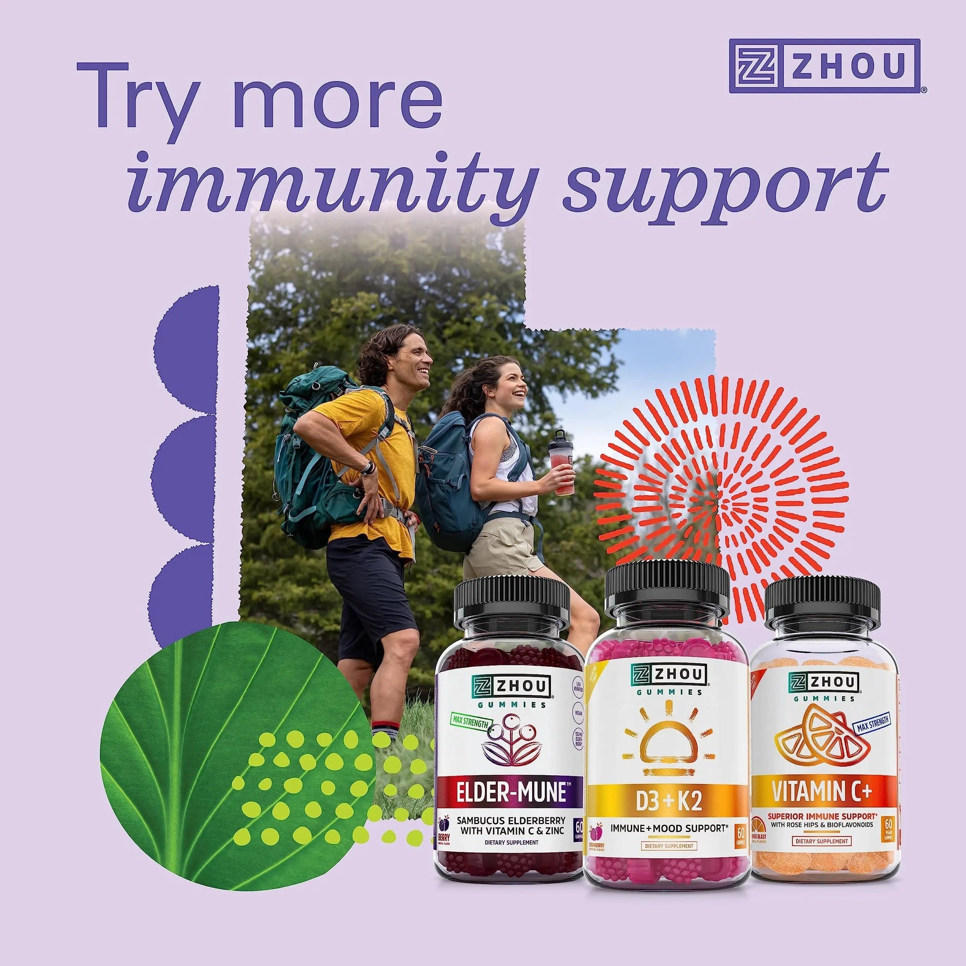 Zhou Daily Boost - Probiotic Multivitamin for Women & Men, Immune Support, Antioxidant & Eye Health Supplement with Vitamin A, Vitamin C ZHOUBuy Supplements Australia