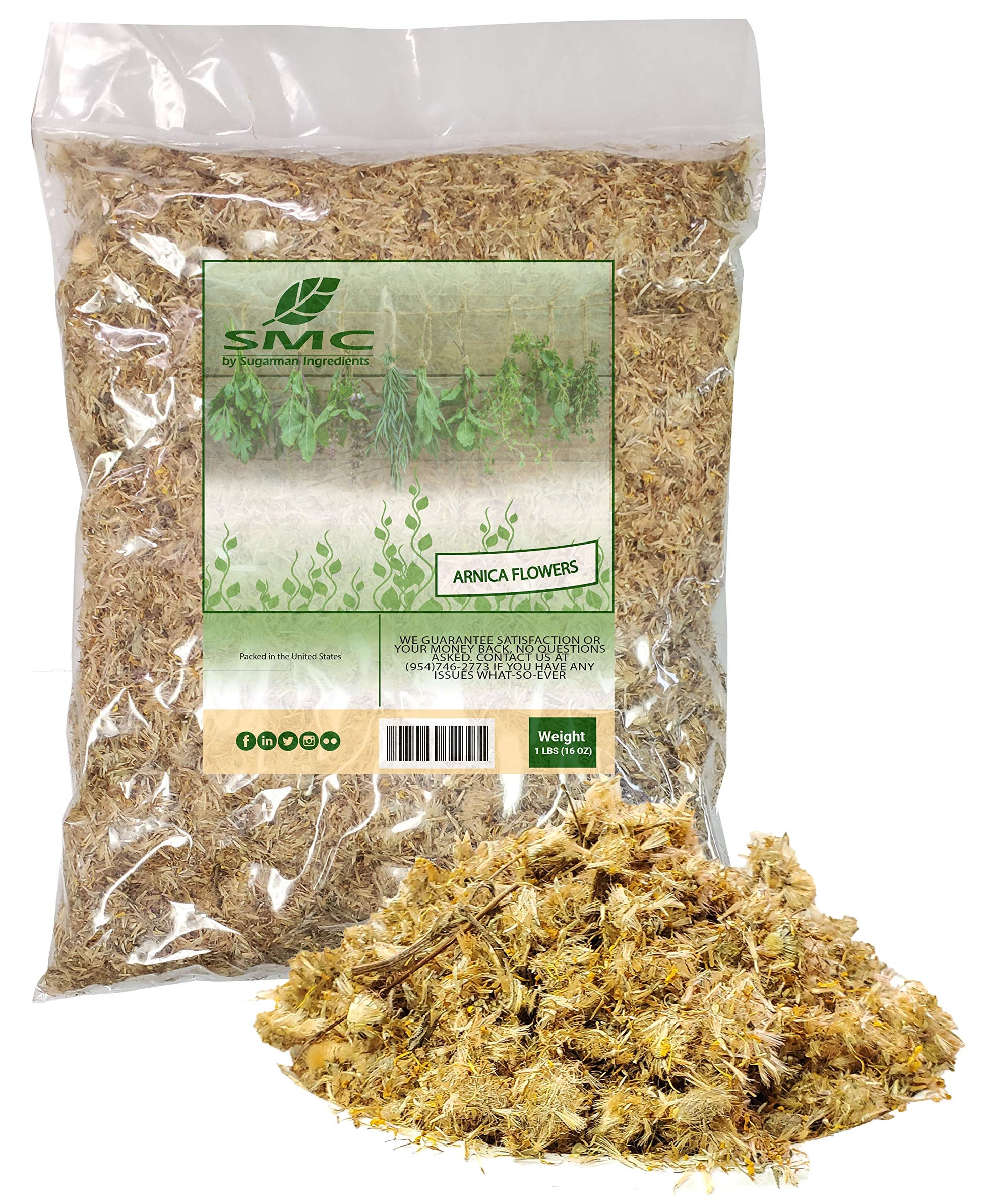 Naturejam Arnica Flowers-Arnica Mexicano 1 Pound-Mountain Daisy, Leopards Bane Bulk Bag NaturejamBuy Supplements Australia
