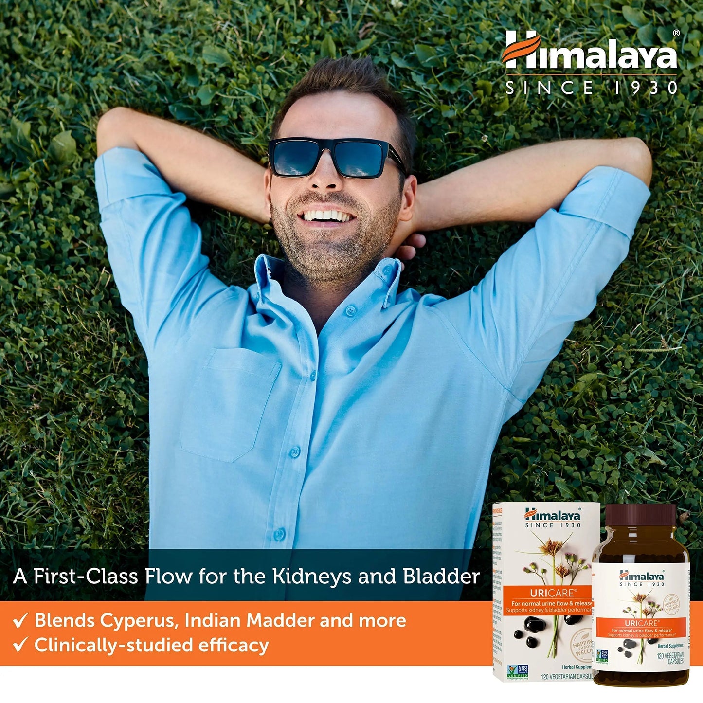 Himalaya UriCare Herbal Supplement, Kidney & Bladder Support, Urinary Tract & Urine Flow Support, Caffeine Free, Non-GMO, Gluten Free, Vegetarian, 240 Capsules, 60 Day Supply HimalayaBuy Supplements Australia