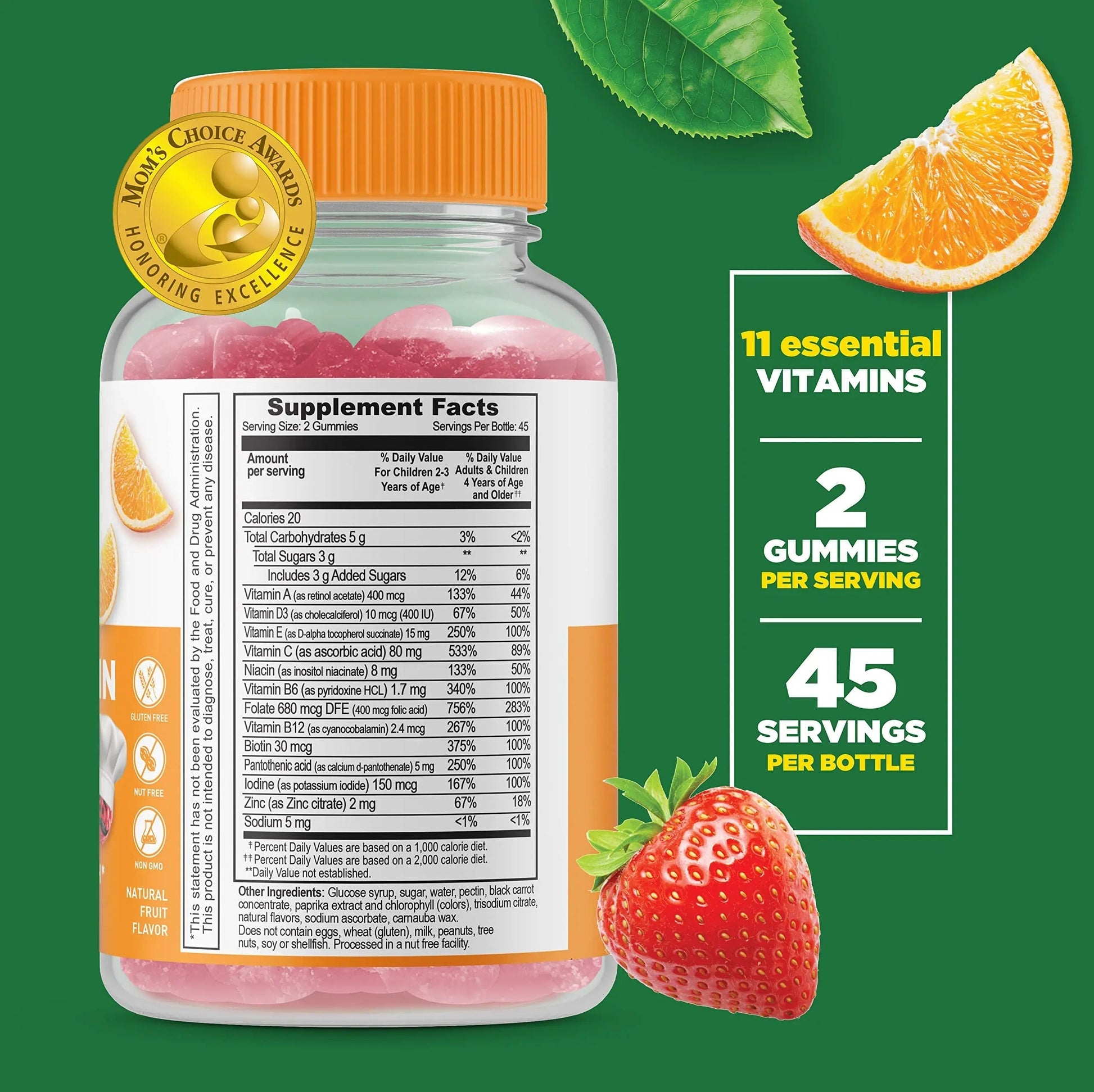 Lifeable Multivitamin Kids + Prebiotic Fiber Kids, Gummies Bundle - Great Tasting, Vitamin Supplement Lifeable