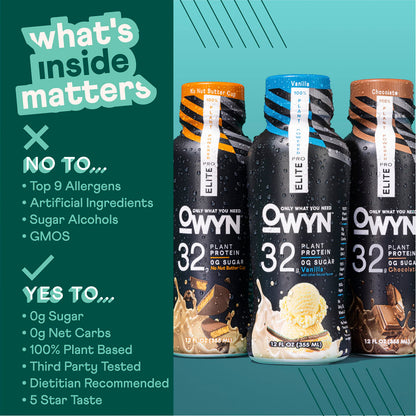 OWYN Only What You Need Pro Elite Vegan Plant Based High Protein Shake, Vanilla OWYN Only What You NeedBuy Supplements Australia