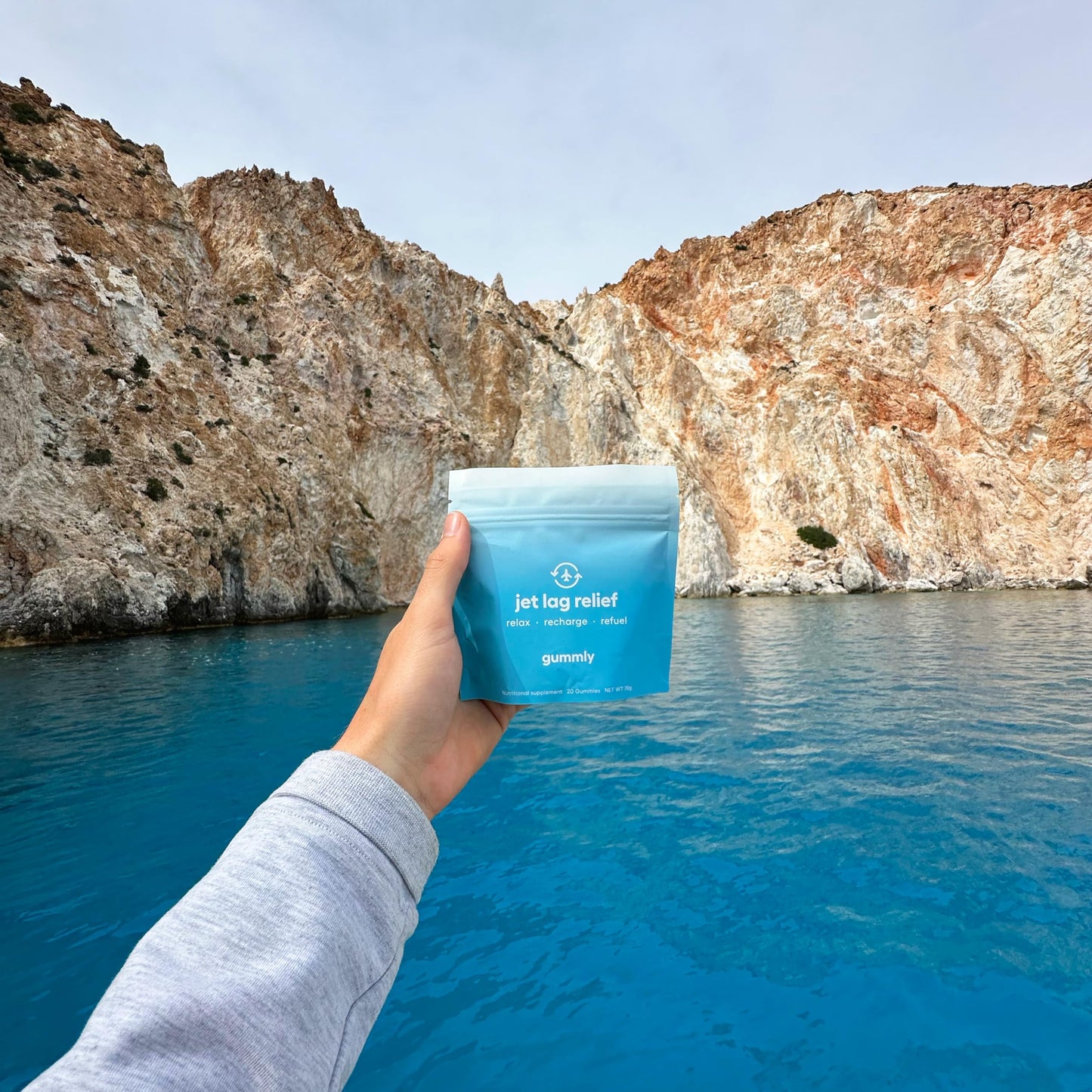 Jet Lag Remedy for Travel Gummies • No Jet Lag Pills Alternative • Travel Essentials • Support Adjustment to Time Zones and Circadian Rhythm • Delicious Tropical Berry Flavor • 20 Gummies 3-5 Trips GummlyBuy Supplements Australia
