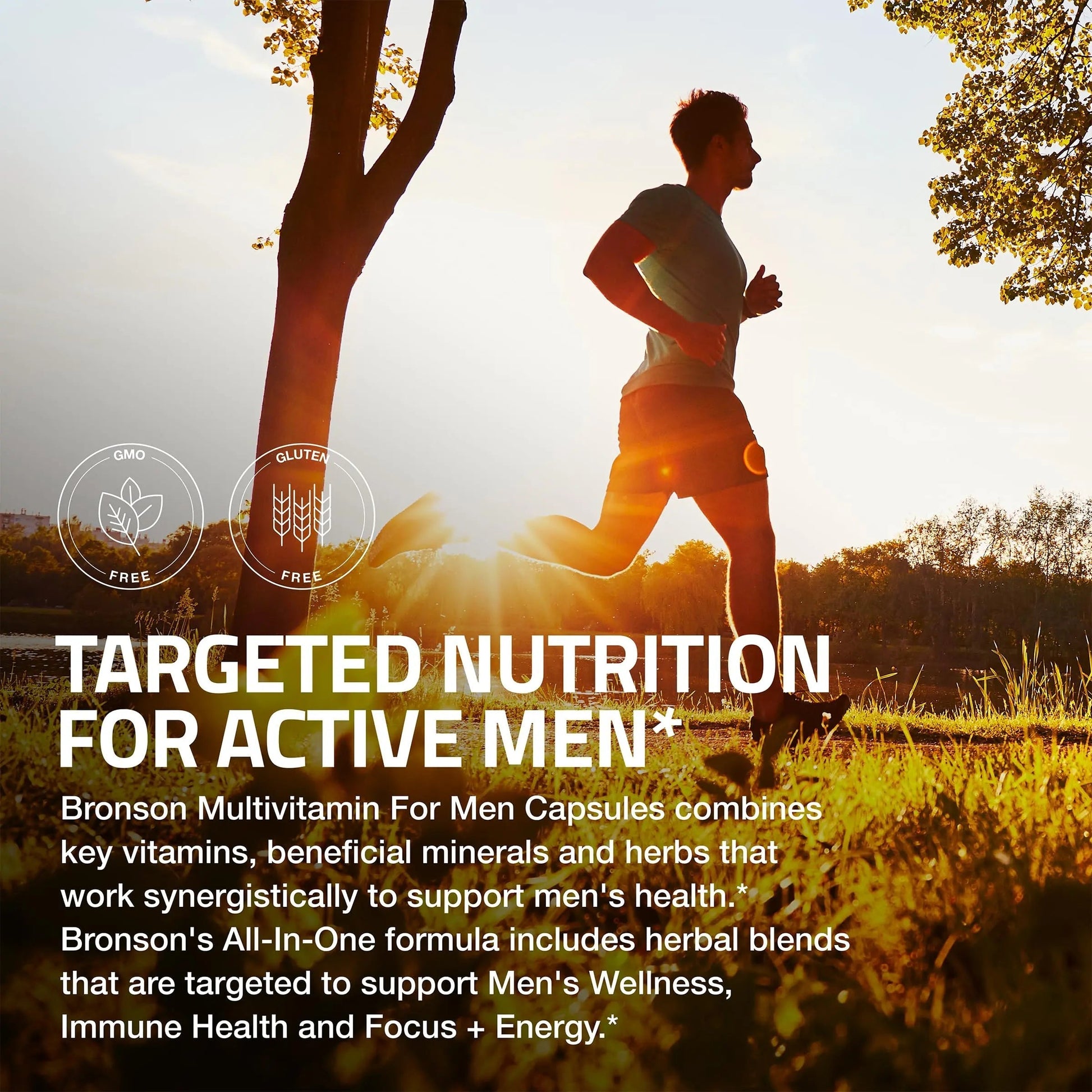 Bronson Multivitamin for Men All-in-One Daily Coverage Formula Key Vitamins, Minerals & Herbs to Support Men's Health, 120 Capsules BronsonBuy Supplements Australia