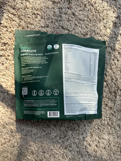 Zena Complete Organic Super Greens Powder & Multivitamin, 90+ Supergreens, Fruits, Veggies, Pre & Probiotics, Watermelon Citrus Flavor Zena NutritionBuy Supplements Australia