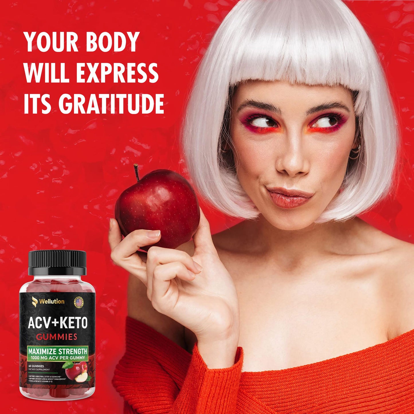WELLUTION (2 Pack Gummies Apple Cider Vinegar - Formulated to Support Healthy Weight WELLUTIONBuy Supplements Australia