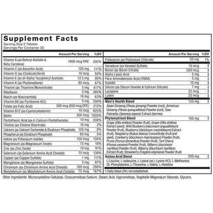 Force Factor Men’s Multivitamins, Multivitamin for Men Plus Amino Acids Supplement with 27 Vitamins and Minerals, and Phytonutrients to Support Energy, and Immunity, 60 Tablets Force FactorBuy Supplements Australia