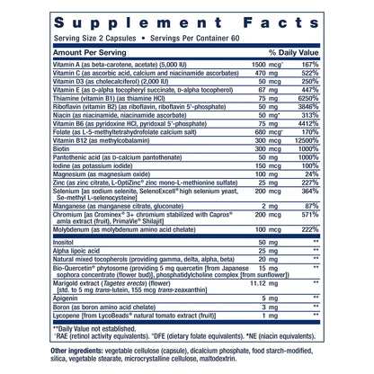 Life Extension Two-Per-Day Multivitamin 120 Capsules & 120 Tablets - Vitamins B, C, D, Zinc & Over 25 Vitamins, Minerals & Extracts Life ExtensionBuy Supplements Australia