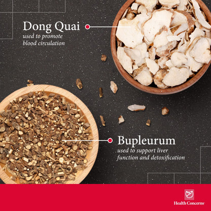 Health Concerns Bupleurum Entangled Qi Formula – Women's Hormonal Balance & Cyst Support Supplement – Traditional Chinese Herbal Formula – Blood Flow Liver Qi Cleanse – 90 Capsules Health ConcernsBuy Supplements Australia