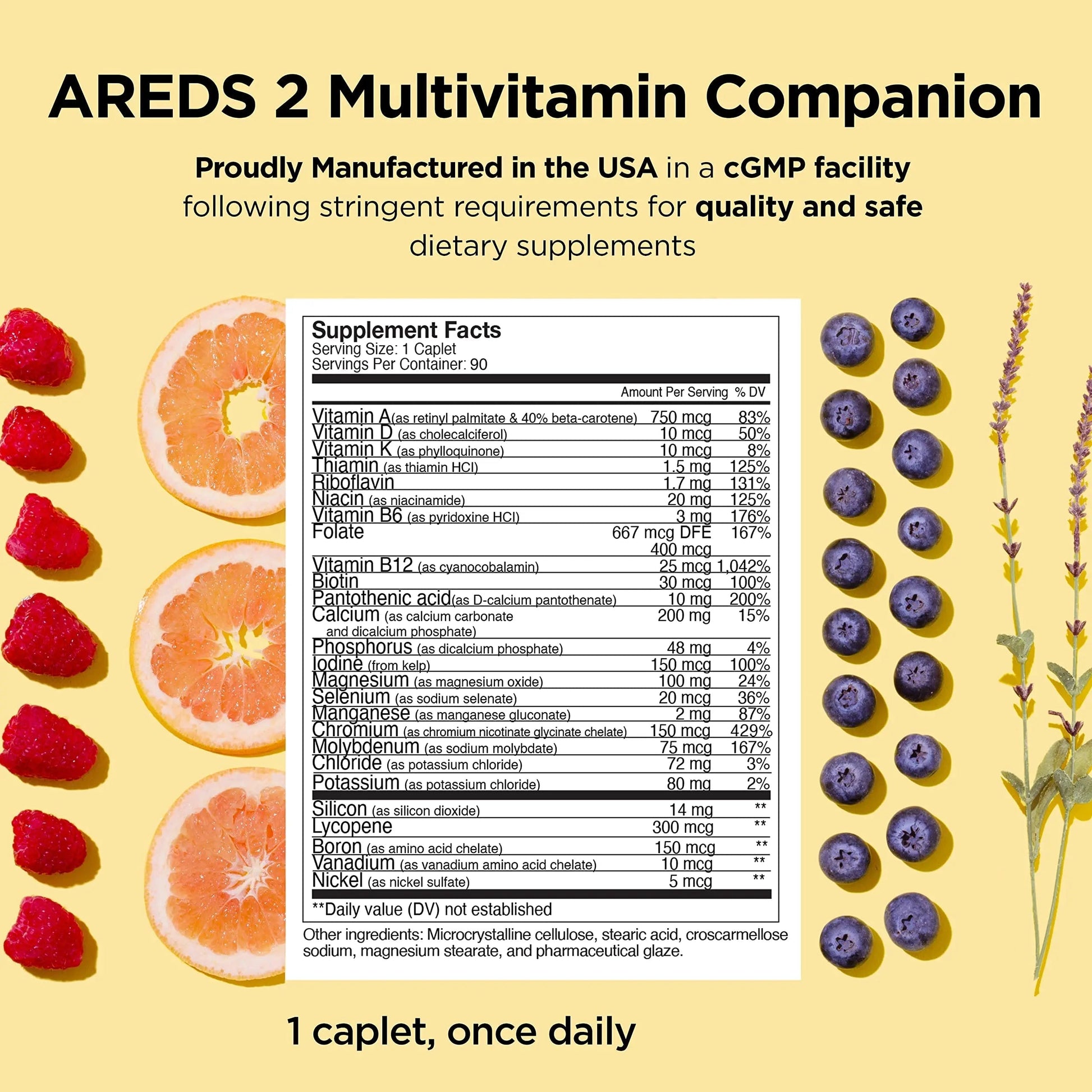 Viteyes AREDS 2 Capsules and Viteyes Multivitamin AREDS 2 Companion, Single Daily Dose Eye Vitamins, 3 Month Supply ViteyesBuy Supplements Australia