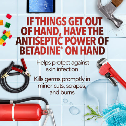 Betadine Antiseptic Liquid First Aid Solution, Povidone-iodine 10%, Infection BetadineBuy Supplements Australia