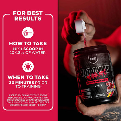 REDCON1 Total War Black Ops Extreme Preworkout Powder, Tigers Blood, High Stimulant REDCON1Buy Supplements Australia