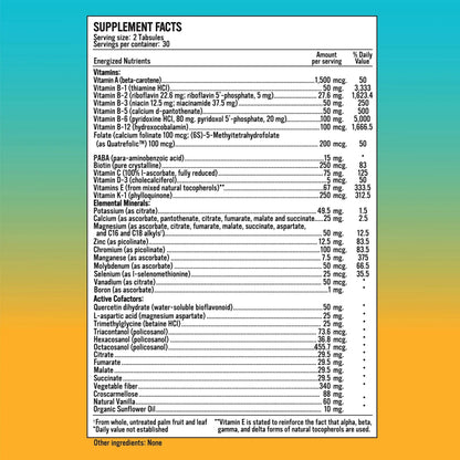 Energized Multi - Potent Multivitamin with 40 Fully Bioavailable Nutrients B Complex Vitamins, Vitamin D, Vitamin C, Vitamin K, Zinc, Quercetin Alkaline for LifeBuy Supplements Australia