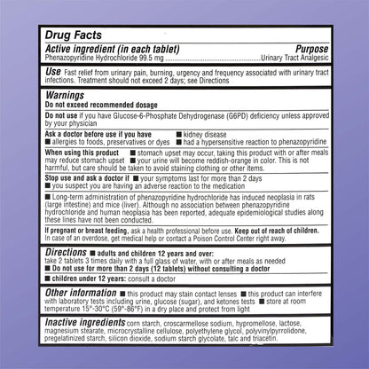 Quality Choice Max Strength Urinary Pain Relief, Maximum Strength Fast Relief of UTI Pain, Burning, and Feeling of Urgency to Pee, 24 Count Package of Tablets Quality ChoiceBuy Supplements Australia