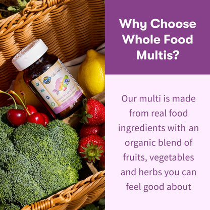 Garden of Life Organics Multivitamin for Women - Women's Once Daily Multi - Whole Food Multi with Iron, Biotin, Vegan Organic Womens Multivitamin for Health