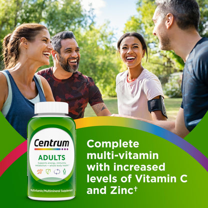 Centrum Adult Multivitamin/Multimineral Supplement with Antioxidants, Zinc, Vitamin D3 and B Vitamins, Gluten Free