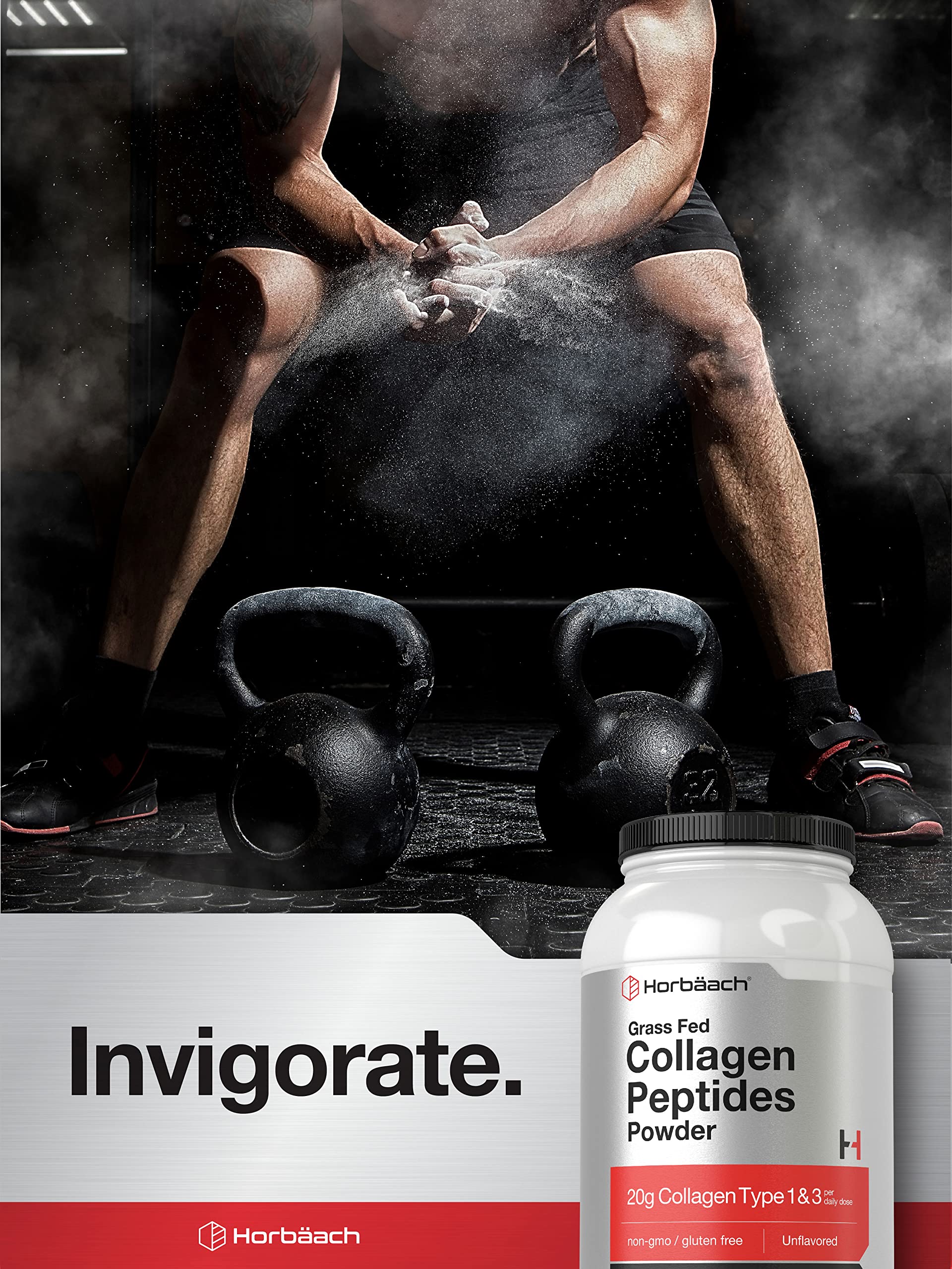 Collagen Peptides Powder 40 oz | Unflavored | Type 1 and 3 | Hydrolyzed Protein Collagen HorbäachBuy Supplements Australia