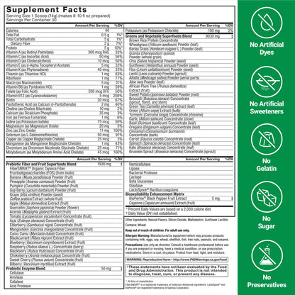 Force Factor Smarter Greens Superfoods Powder, 2-Pack, Supports Digestion and Bloating, Immunity, and Energy, Greens Powder with Probiotics, Digestive Enzymes, Antioxidants, and Fiber, 60 Servings Force FactorBuy Supplements Australia
