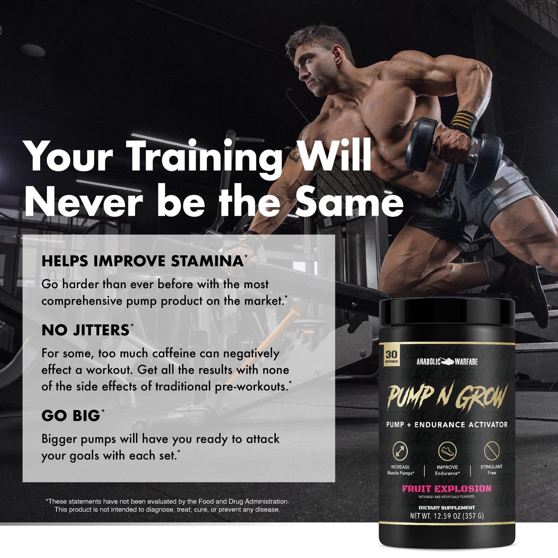 Anabolic Warfare Pump-N-Grow Muscle Pump Supplement Caffeine Free Pre Workout Anabolic WarfareBuy Supplements Australia