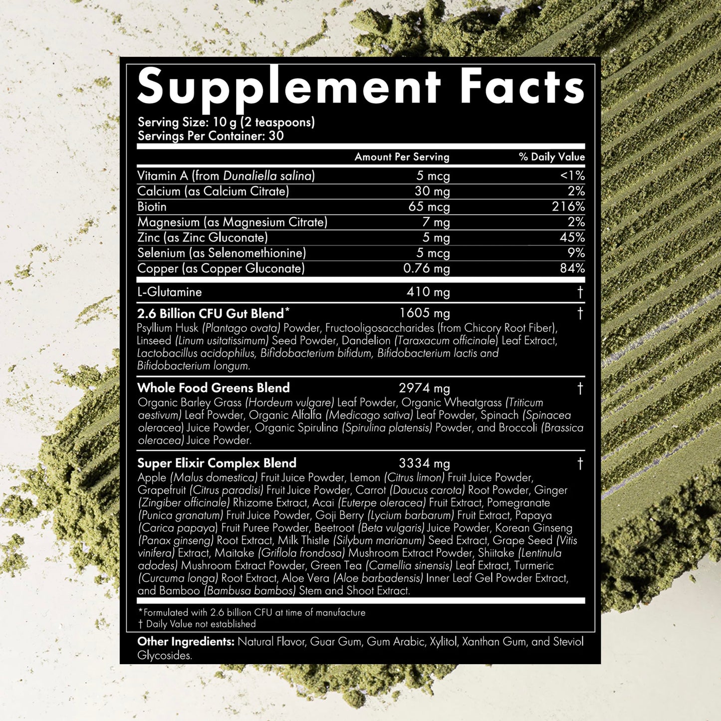 WelleCo The Super Elixir Daily Greens Powder, Probiotic Drink Mix with Whole Foods, Gluten Free, Vegan Gut Health Powder, Energy, Immunity, Healthy Skin, Hair & Nails (300g, Lemon Ginger) WelleCoBuy Supplements Australia