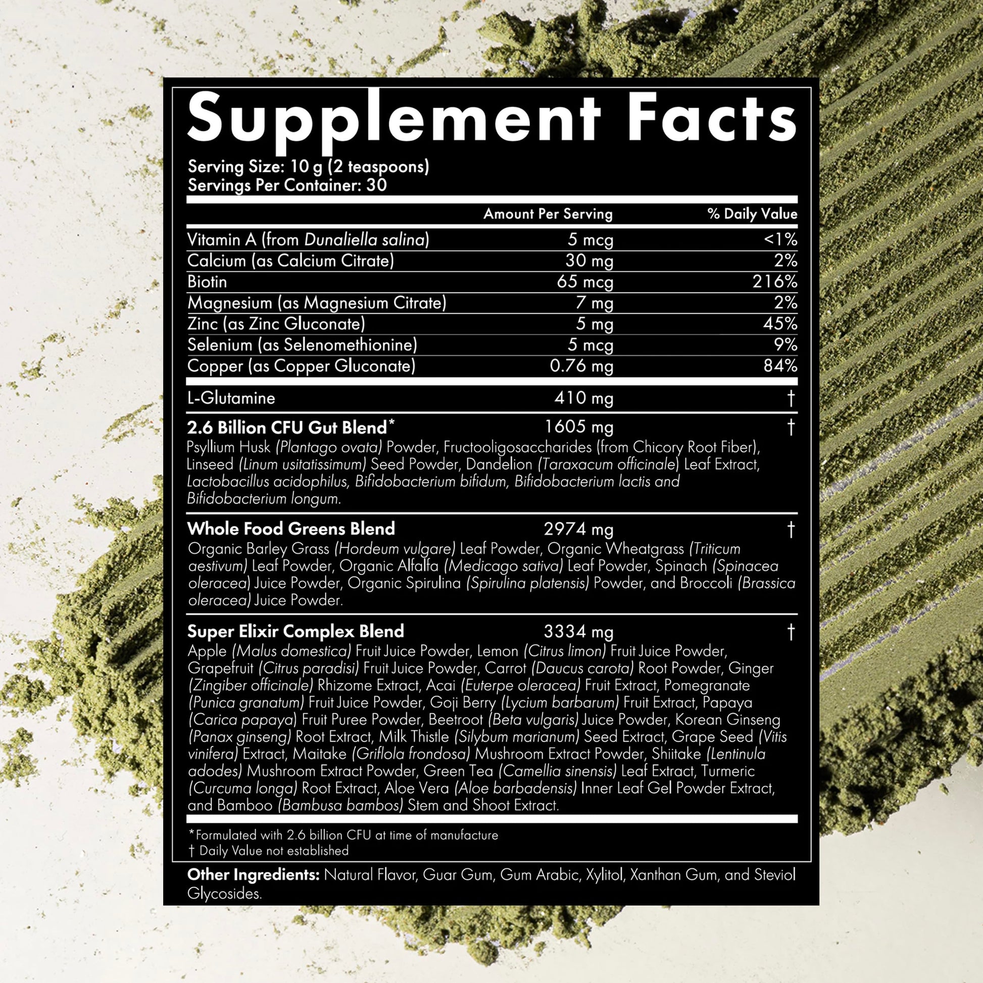 WelleCo The Super Elixir Daily Greens Powder, Probiotic Drink Mix with Whole Foods, Gluten Free, Vegan Gut Health Powder, Energy, Immunity, Healthy Skin, Hair & Nails (300g, Lemon Ginger) WelleCoBuy Supplements Australia