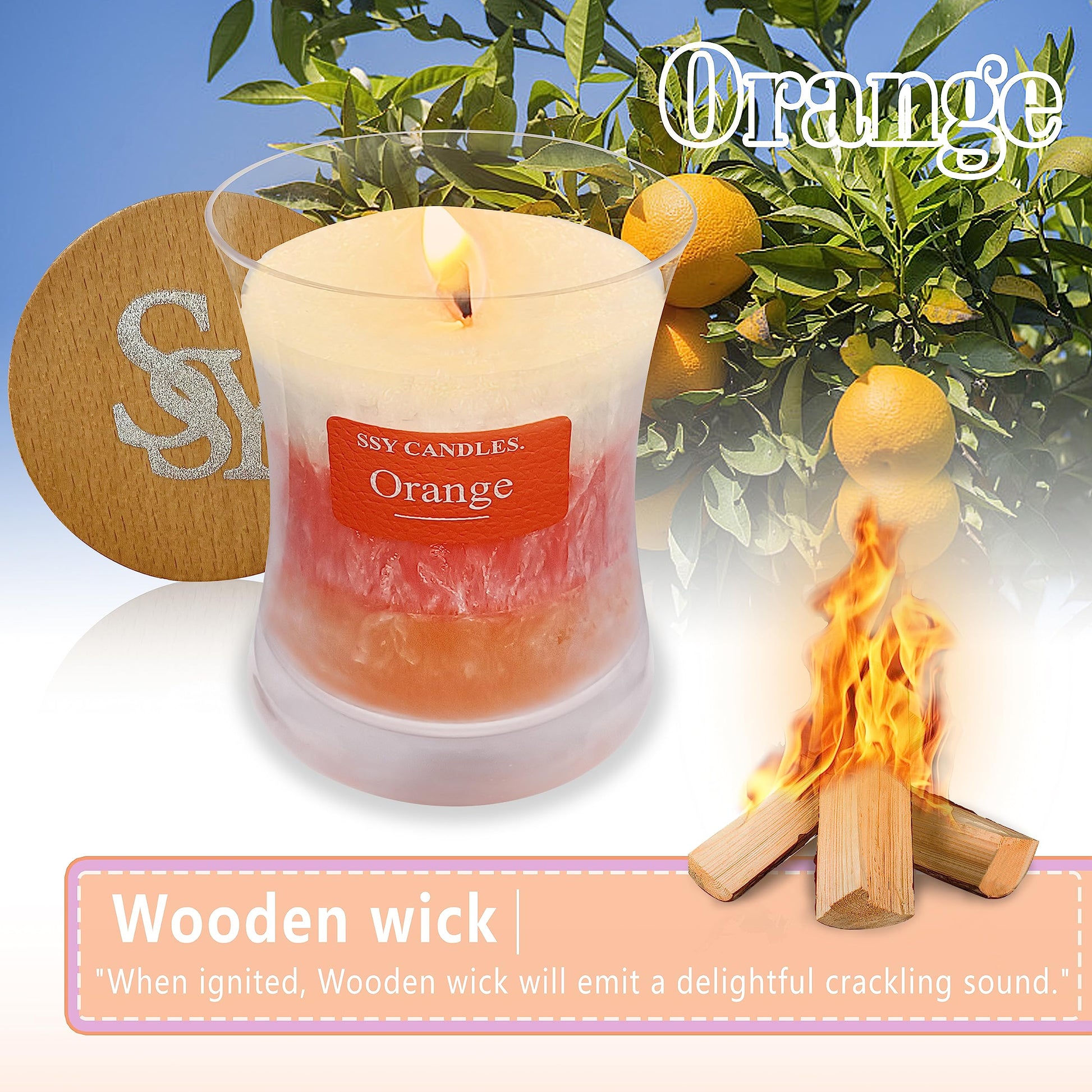 Citrus Jar Aromatherapy Candle Scented Candle Handmade Soy Candles Wood Candles Wick Fragrance SEUCRWAXBuy Supplements Australia