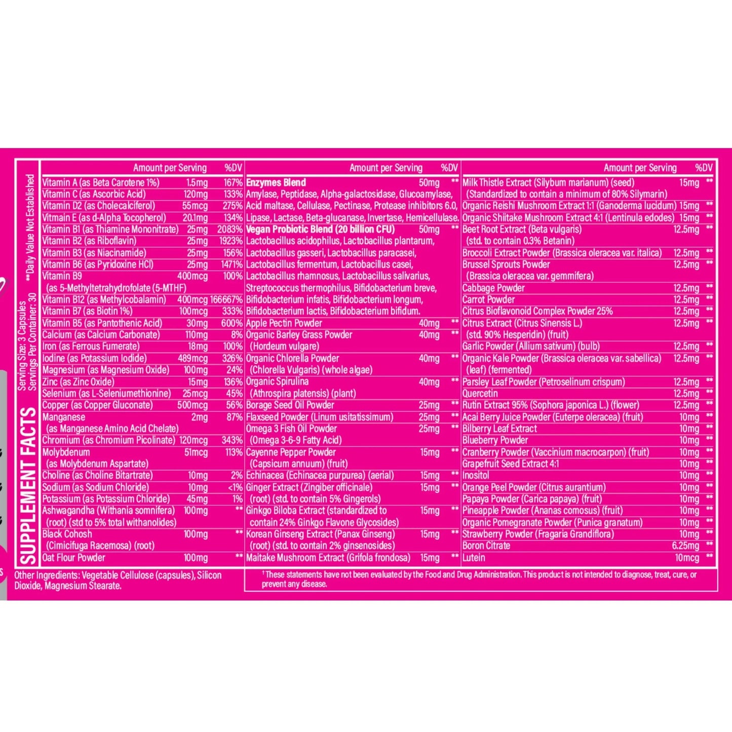 Whole Nature Whole Food Multivitamin for Women Womens Multi Vitamin with Folate, B12 Methyl, Vitamins, Minerals, Probiotics and Omegas Whole NatureBuy Supplements Australia