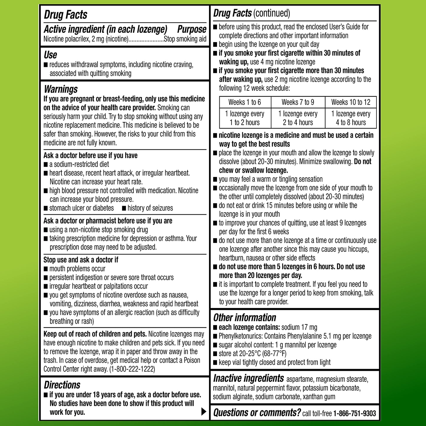 Amazon Basic Care Nicotine Polacrilex Lozenge, 2 mg (Nicotine), Mint Flavor Amazon Basic CareBuy Supplements Australia