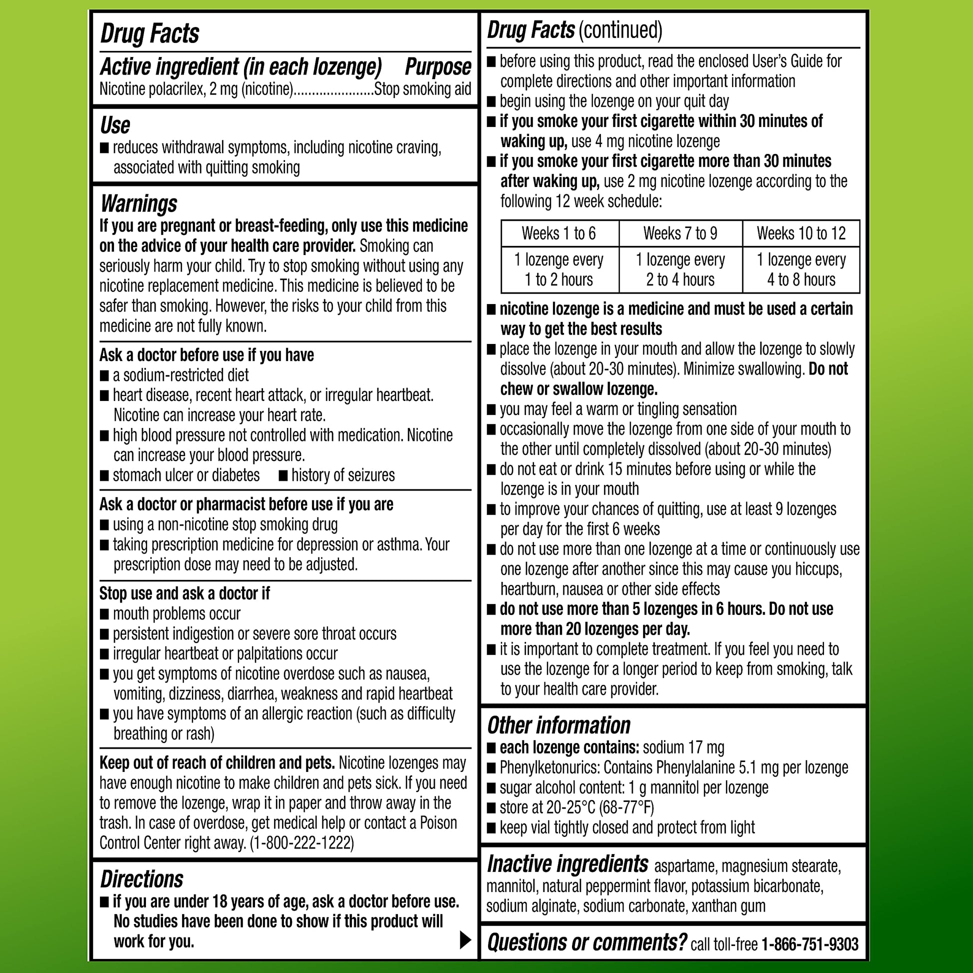 Amazon Basic Care Nicotine Polacrilex Lozenge, 2 mg (Nicotine), Mint Flavor Amazon Basic CareBuy Supplements Australia