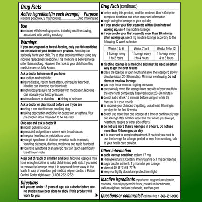 Amazon Basic Care Nicotine Polacrilex Lozenge, 2 mg (Nicotine), Mint Flavor Amazon Basic CareBuy Supplements Australia