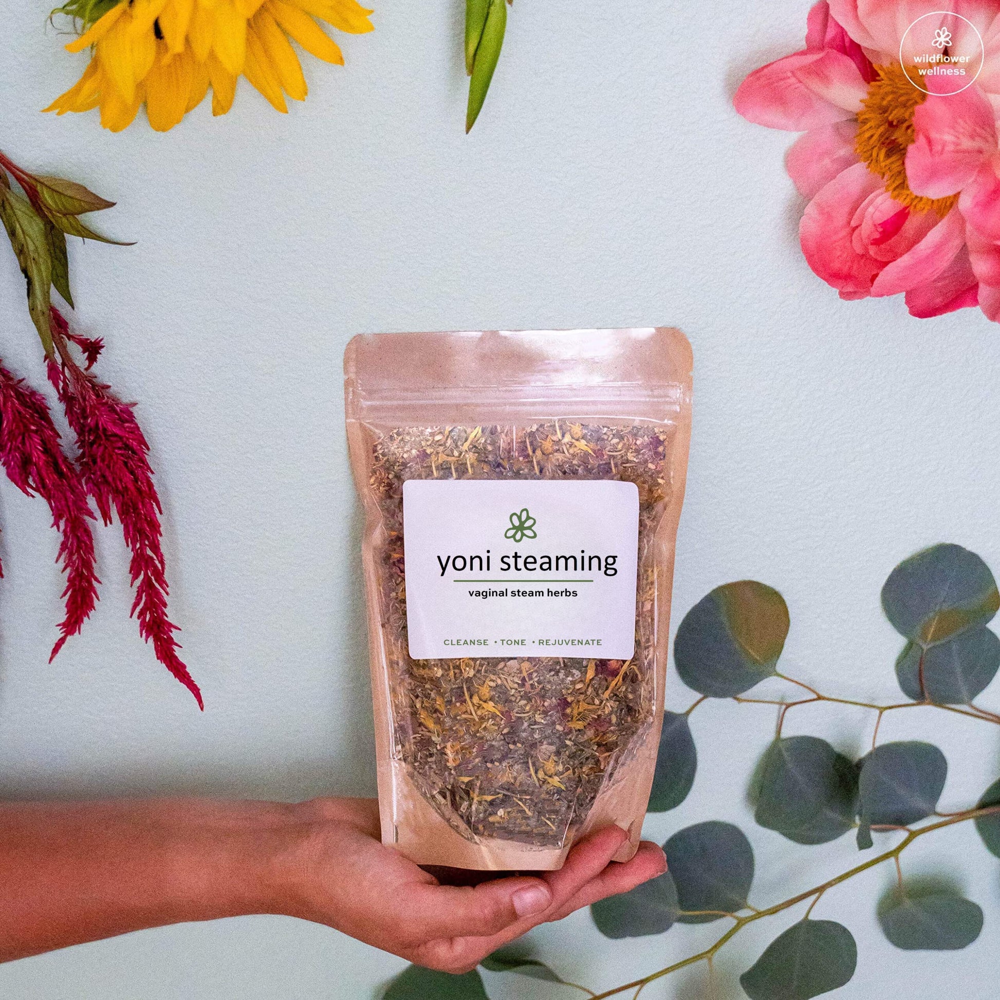 Yoni Steaming Herbs (5 Steams) | Cleansing + Gentle Formula | Formulated by Trained Herbalist WILDFLOWER WELLNESSBuy Supplements Australia