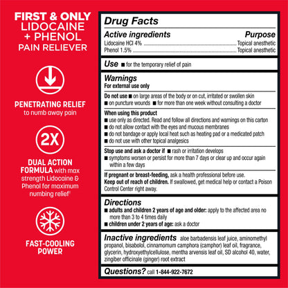 Absorbine Jr. PRO Maximum Strength Lidocaine Roll-On for Targeted Nerve and Muscle Pain Relief, 4% Lidocaine + 1.5% Phenol, Fast Acting & Long Lasting, 2.5 oz ABSORBINE JR.Buy Supplements Australia