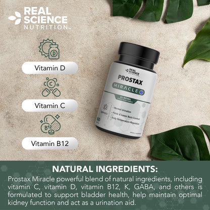 Real Science Nutrition Offers Prostax Miracle: A Natural Supplement for Bladder and Kidney Health, Mens Health Products Real Science NutritionBuy Supplements Australia