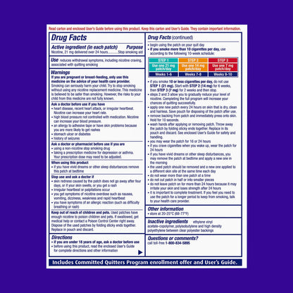 NicoDerm CQ Step 1 Nicotine Patches to Quit Smoking, 21 mg, Stop Smoking NicoDermBuy Supplements Australia