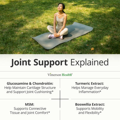 Glucosamine Chondroitin MSM – Joint Support Supplement for Women and Men with Glucosamine Sulfate 1500 mg, Chondroitin and MSM