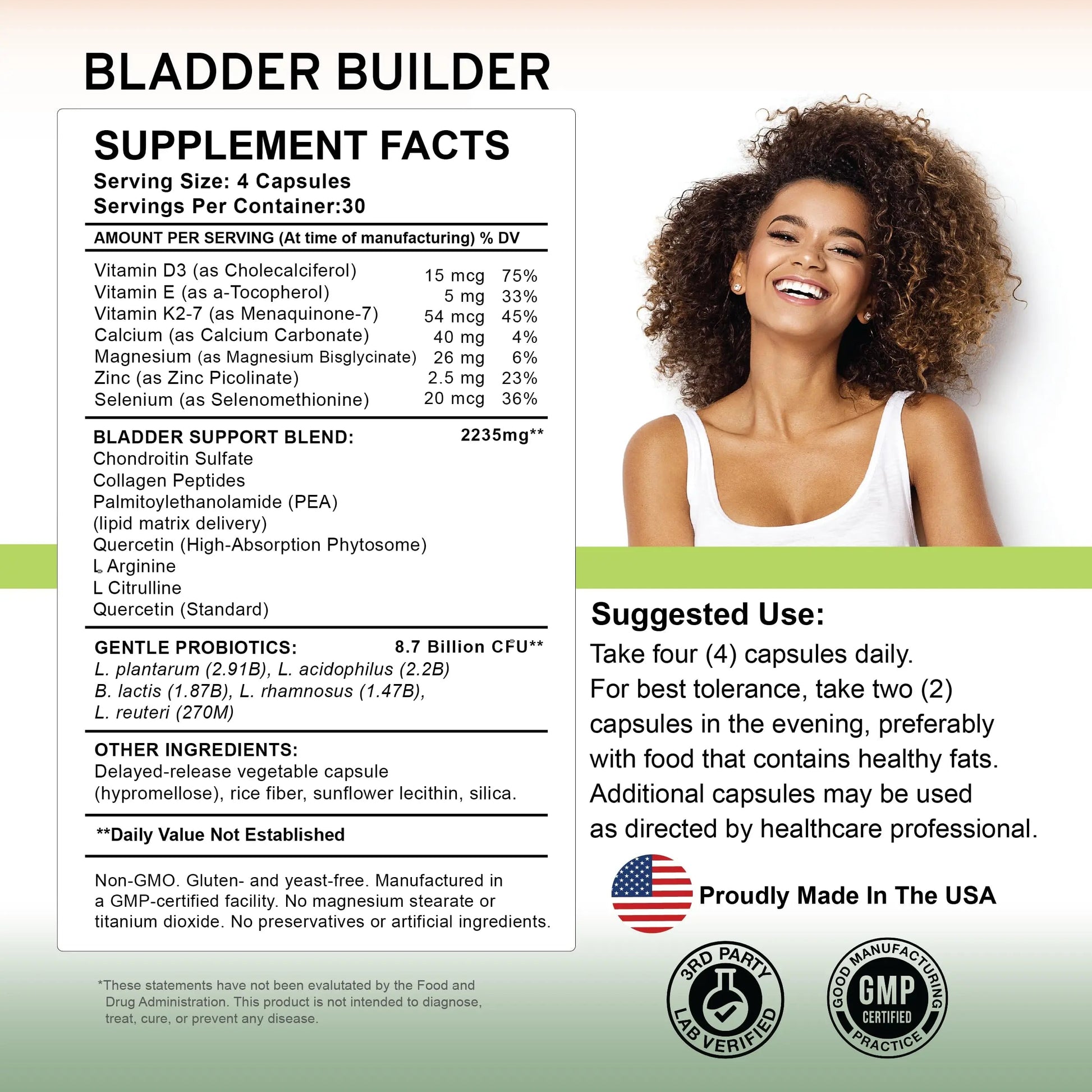BLADDER BUILDER - Bladder Health Supplement for Bladder Support & Bladder Discomfort – Supports Bladder Lining – 120 Capsules – Made in USA** BLADDER BUILDERBuy Supplements Australia