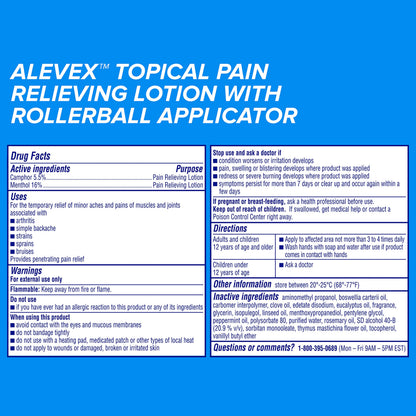 Aleve Pain Relieving Lotion with Rollerball 2.5 oz (Pack of 3) AleveBuy Supplements Australia