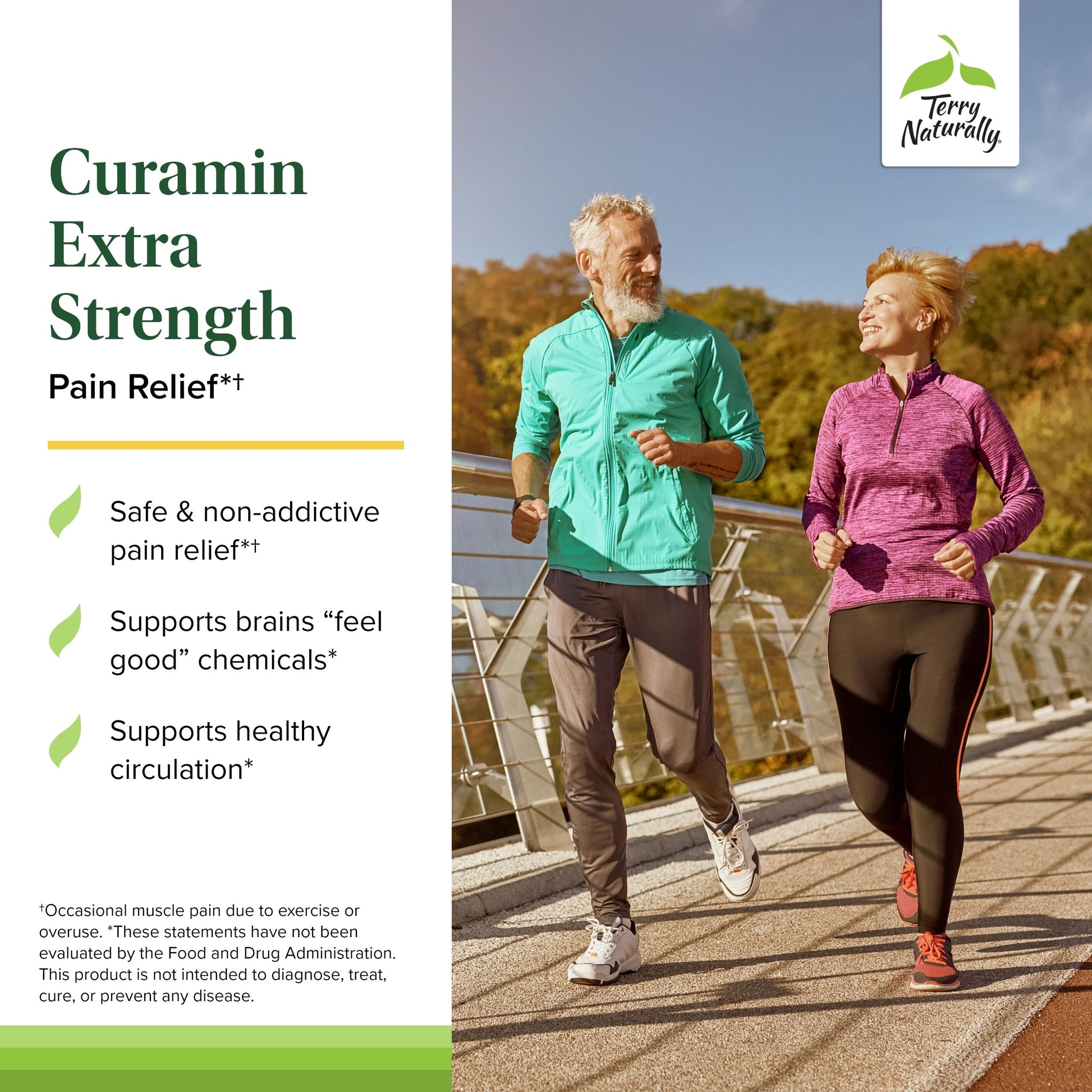 Terry Naturally Curamin Extra Strength - Curcumin & Boswellia Supplement for Healthy Circulation Support - Turmeric Supplement to Support Joints, Muscle Health & Endorphin Production - 30 Tablets Terry NaturallyBuy Supplements Australia