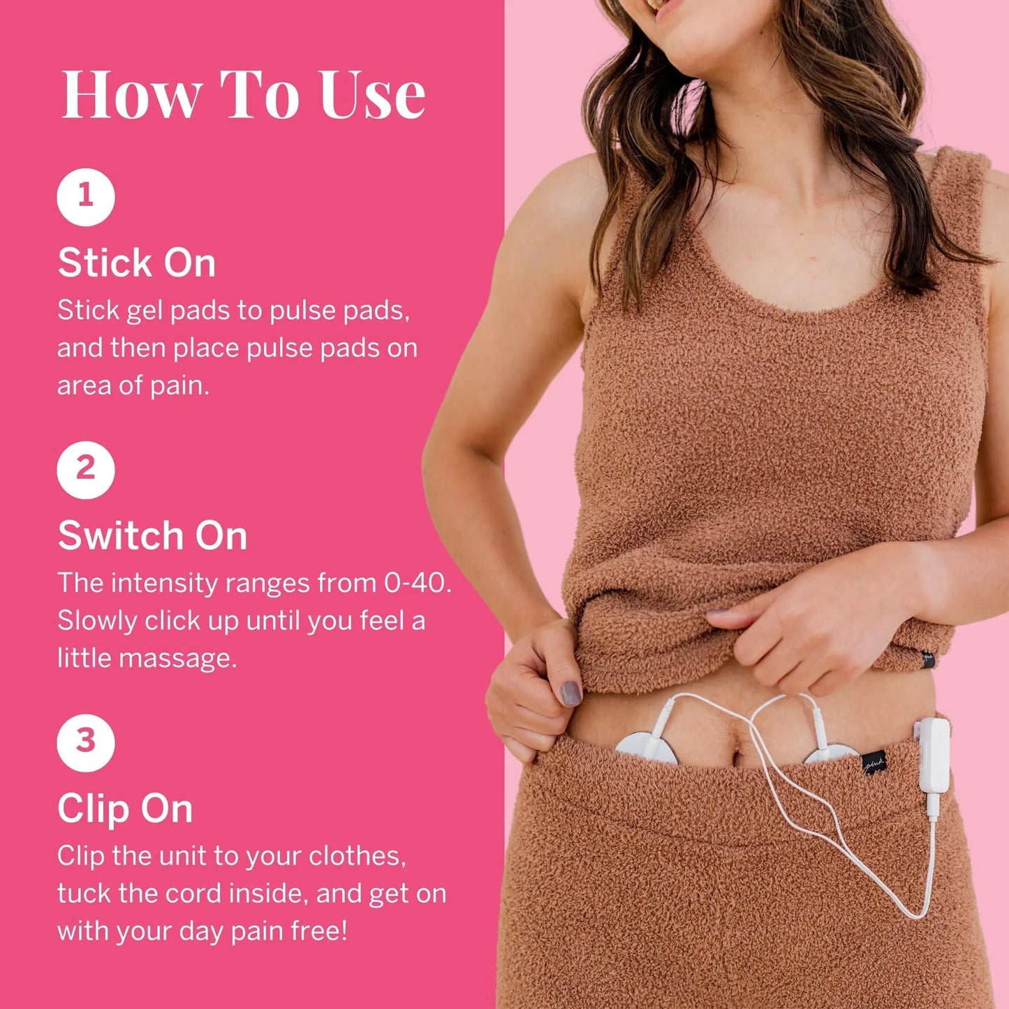 Pixie Period Pain Relief Device - Best PMS Relief Simulator with TENS Technology - Thinnest Wearable Tens Unit - Unnoticeable Under Clothes - Menstrual Cramp Comfort for Feminine Care Pixie CupBuy Supplements Australia