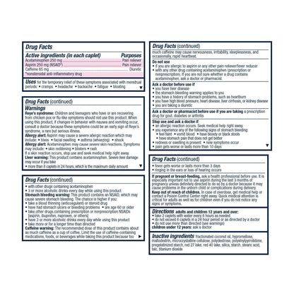 Pamprin Maximum Strength Max Formula, with Acetaminophen, Menstrual Period Symptoms Relief PamprinBuy Supplements Australia