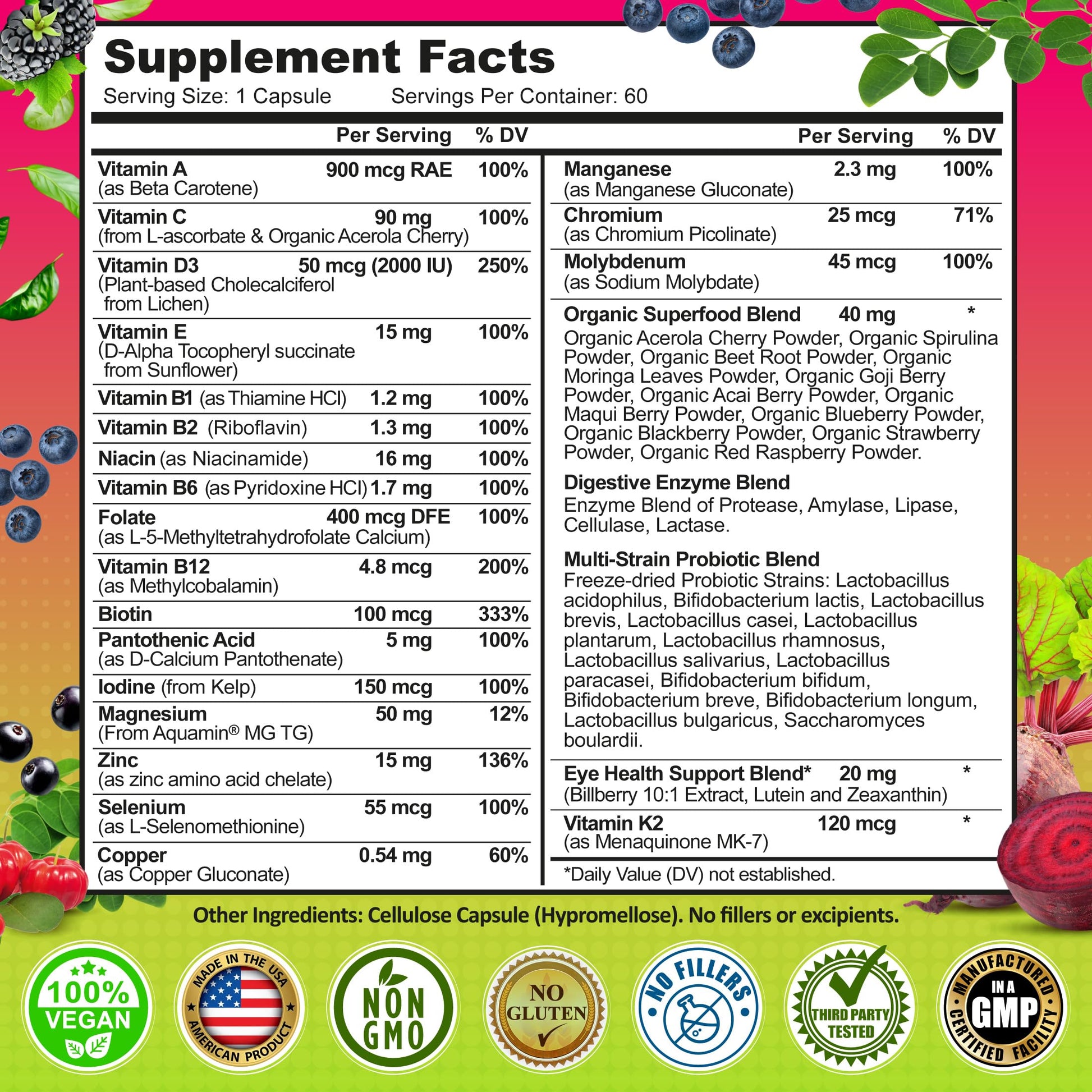 Women's Daily Multivitamin 50 Plus - Vegan Methylated Multivitamin for Women 50 and Over with Biotin, Organic Superfoods & Lutein SUPPLEMENTS STUDIOBuy Supplements Australia