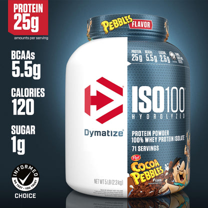 Dymatize ISO100 Hydrolyzed Protein Powder, 100% Whey Isolate, 25g of Protein, 5.5g DymatizeBuy Supplements Australia