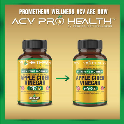 Certified Organic Apple Cider Vinegar Capsules Pro with Mother Acv Pills Detox Promethean WellnessBuy Supplements Australia