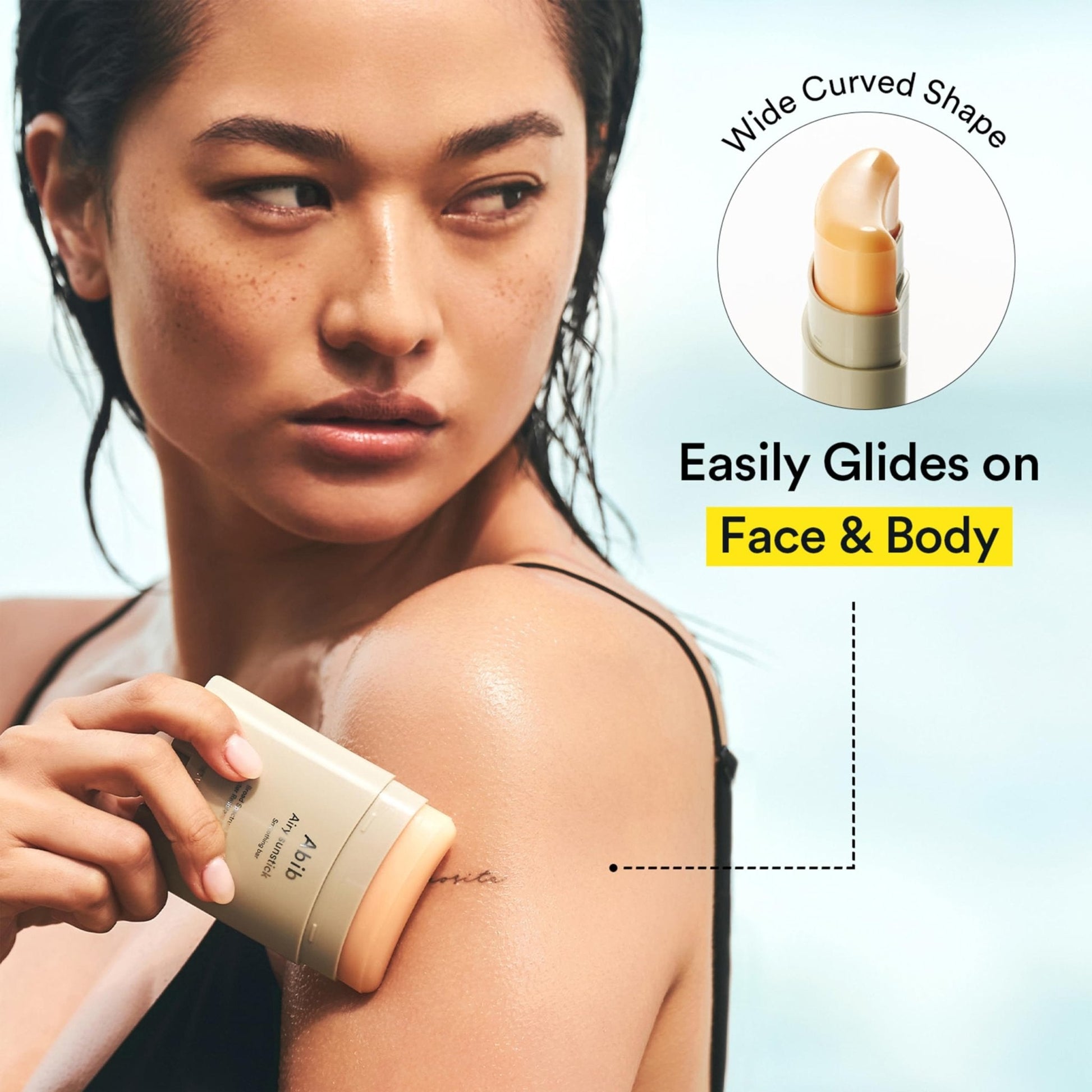 Abib Airy Sunstick Protection Bar SPF50+ Broad Spectrum, Semi-Matte Sunscreen Stick for Oily & Combination Skin - Maple Wellness Supplements