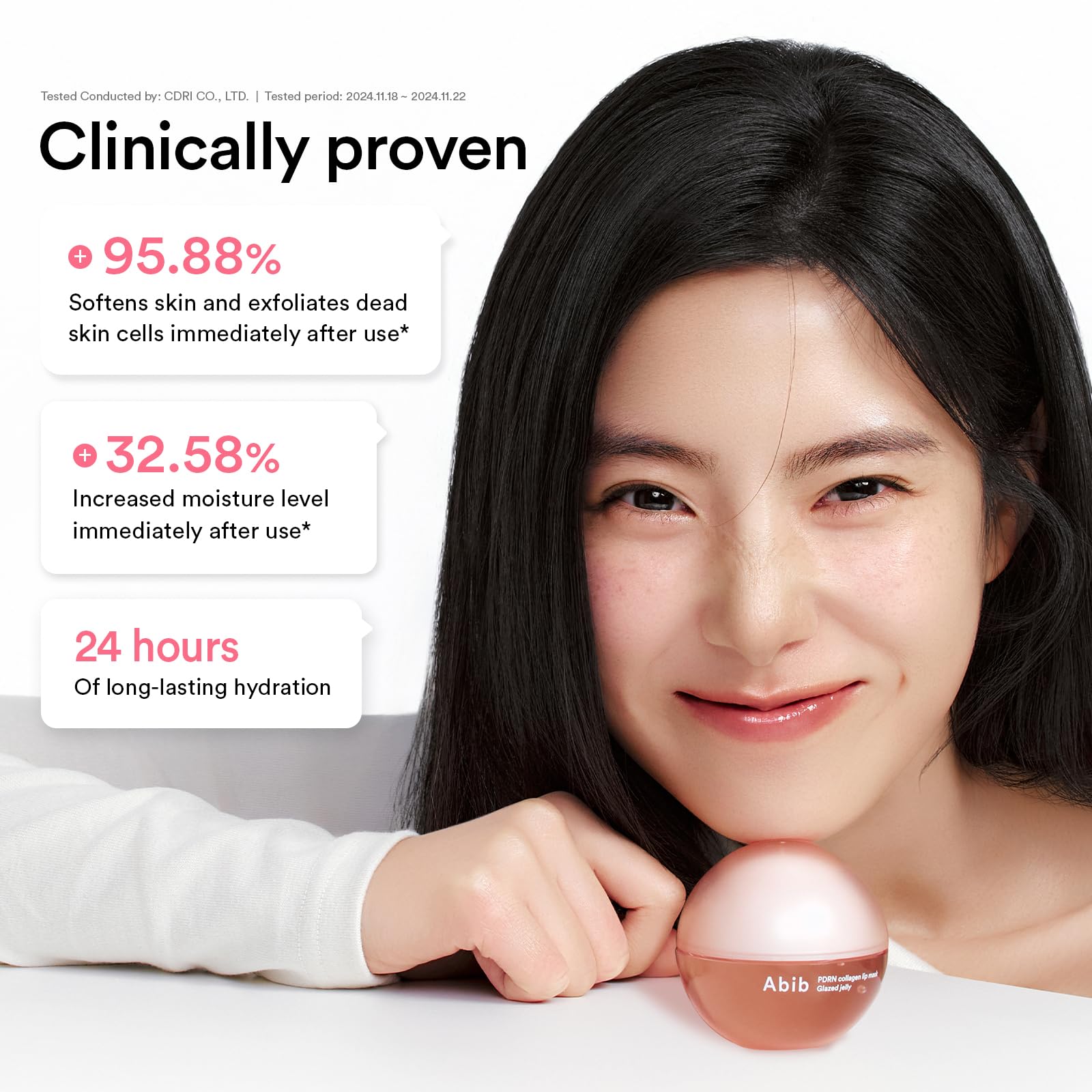 Abib PDRN Collagen Lip Mask Glazed Jelly 0.38 fl oz | Korean Lip Butter Balm Overnight Sleeping Mask Hydrating Care Moisturizer Treatment for Flakey, Dry Lips - Maple Wellness Supplements