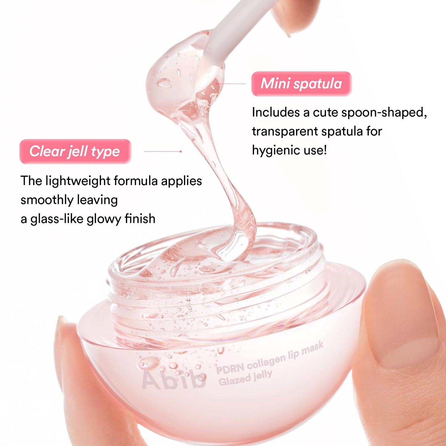 Abib PDRN Collagen Lip Mask Glazed Jelly 0.38 fl oz | Korean Lip Butter Balm Overnight Sleeping Mask Hydrating Care Moisturizer Treatment for Flakey, Dry Lips - Maple Wellness Supplements