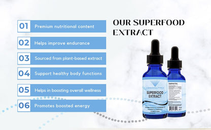 Absonutrix Superfood Extract 390 mg, 4 Oz Liquid, 302 Servings, Made in USA, Quick Absorption, Quality Potent Ingredients, Non-GMO, GMP Certified, Cruelty-Free Products - Maple Wellness Supplements