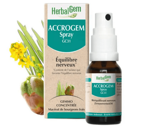 Accrogem équilibre nerveux GC31 Accoutumances Spray 10 ml HERBALGEM - Maple Wellness Supplements
