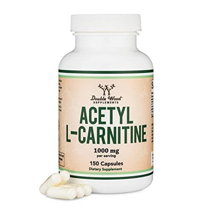Acetyl L-Carnitine 1,000mg Per Serving, 150 Capsules (ALCAR for Brain Function Support - Maple Wellness Supplements