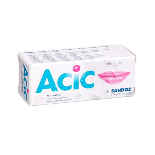 ACIC cream for cold sores 2g. - Maple Wellness Supplements